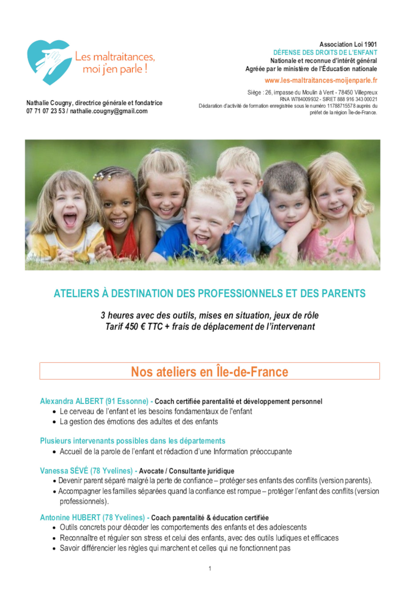 Thèmes & Ateliers adultes